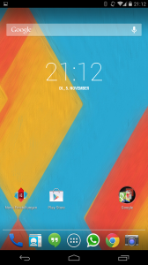 Nexus 5 Launcher mit modifzierter DPI