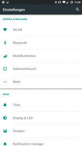 Screenshot Einstellungen - CM12s @ OnePlus One